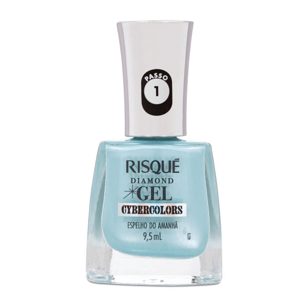 Esmalte Risqué Top Coat Diamond Gel Espelho do Amanhã 9,5ml